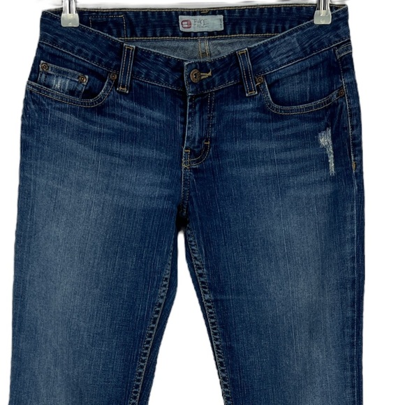 BKE bootcut Med Rise stretch distressed Jeans SZ 29 - Picture 4 of 12